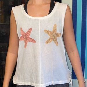 White starfish Billlabong Tank